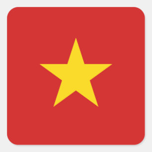 Autocollant de drapeau du Vietnam
