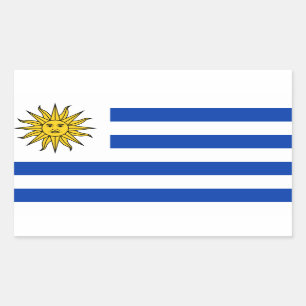 Autocollant de drapeau d'Uruguay*
