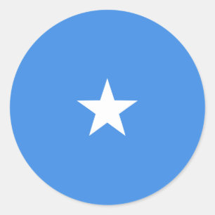 Autocollant de drapeau fisheye de Somalie