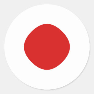 Autocollant de drapeau fisheye du Japon