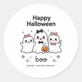 Autocollant de fantôme Kawaii Cadeau d'Halloween m