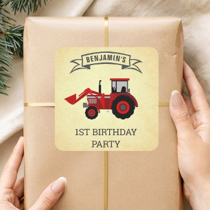 Autocollant de faveur d'anniversaire pour enfants