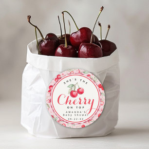 Autocollant de faveur de Baby Shower Coquette Ceri