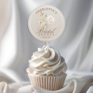 Autocollant de faveur de Baby Shower Floral d'Auto