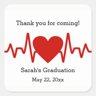 Autocollant de faveur de fête de remise des