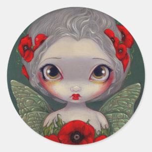 Autocollant "de fée de pavot"