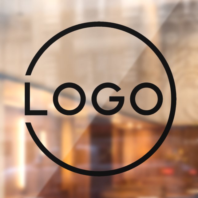 Autocollant de fenêtre avec logo d'entreprise pers