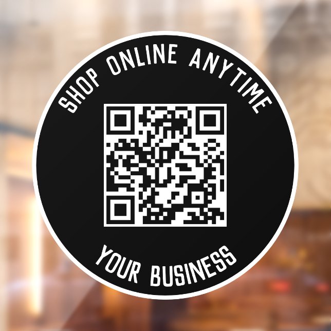 Autocollant de fenêtre de code QR d'entreprise - A (Feuille 2)