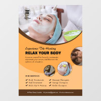 Autocollant de fenêtre de spa personnalisé