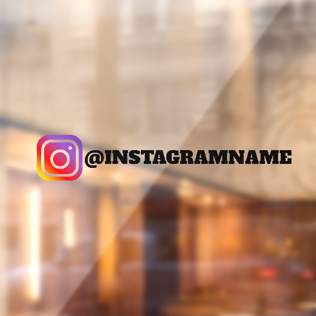 Autocollant de fenêtre de voiture pour Instagram (Feuille 2)