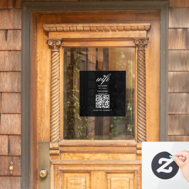 Autocollant de fenêtre noir de mot de passe d'Inte (Porte d'accueil)