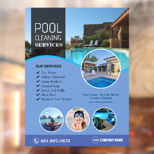 Autocollant de fenêtre personnalisé pour le nettoy