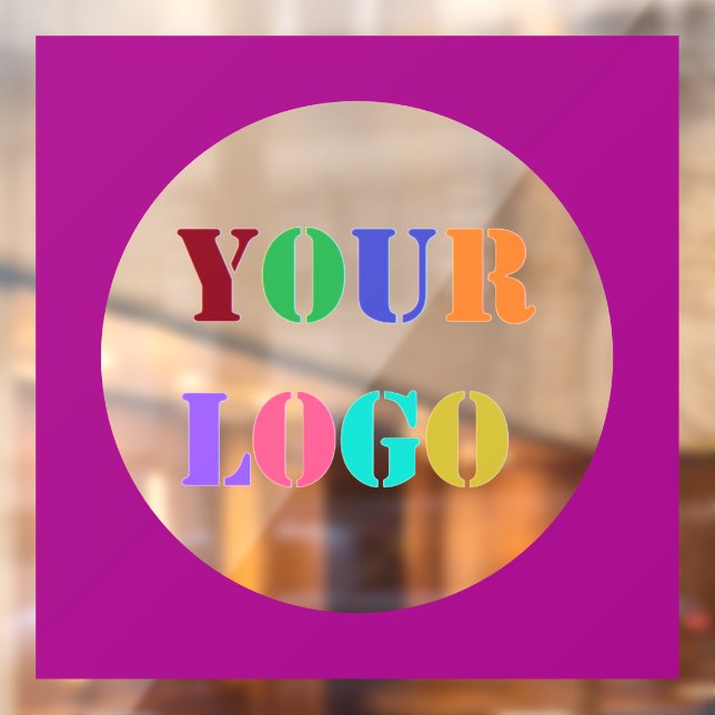 Autocollant de fenêtre promotionnel avec logo d'en (Feuille 2)