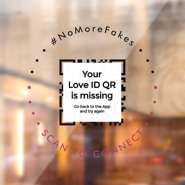 Autocollant de fenêtre - QR - Collection PURE (Feuille 2)