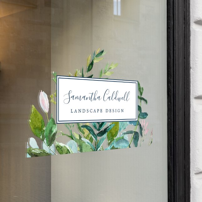 Autocollant de fenêtres de porte pour l'entreprise (Créateur téléchargé)