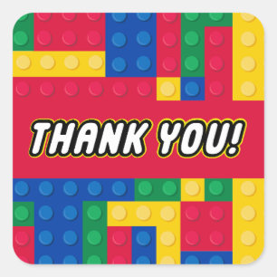 Autocollant de FÊTE Brick Builder