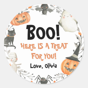 Autocollant de fête d'anniversaire Halloween Our L
