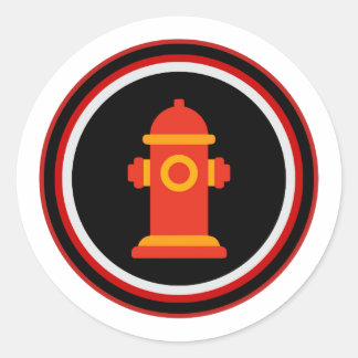 Autocollant de fête de borne d'incendie