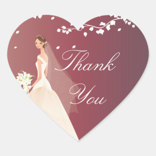 Autocollant de Fête des mariées de la mariée Crims