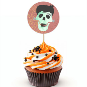 Autocollant de fête d'Halloween Frankenstein Monst