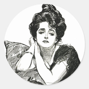 Autocollant de fille de Gibson