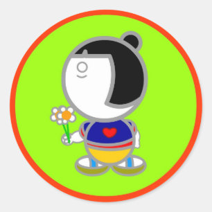 Autocollant de FILLE du JAPON