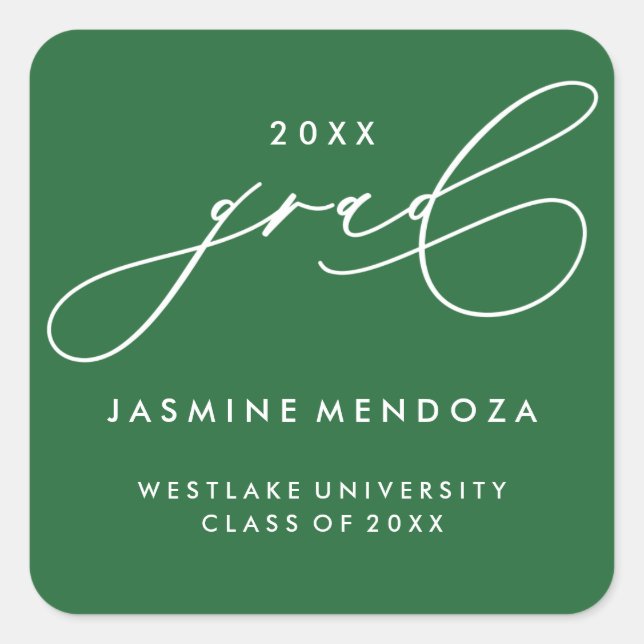 AUTOCOLLANT DE FIN D'ÉTUDES EN CALLIGRAPHIE FANTAI (Devant)