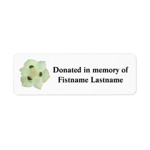 Autocollant de fleur de donation de livre
