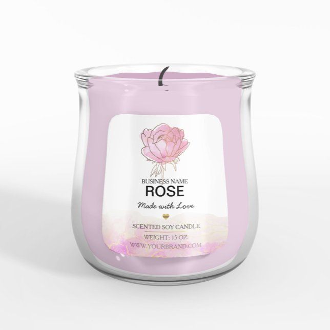 Autocollant de fleur de pivoine rose (Créateur téléchargé)