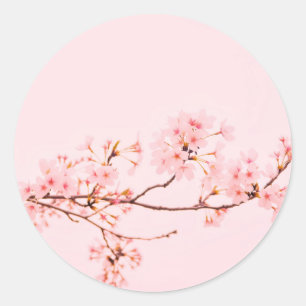 Autocollant de fleur en marbre rose