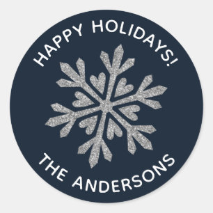 Autocollant de flocon de neige en hiver