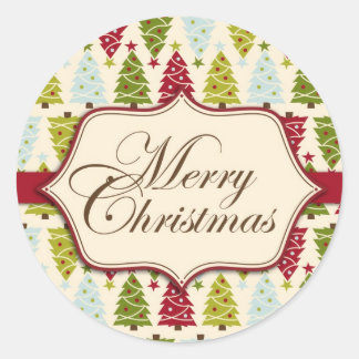 Autocollant de forêt de Noël