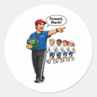 Autocollant de formation d'enseignant d'éducation