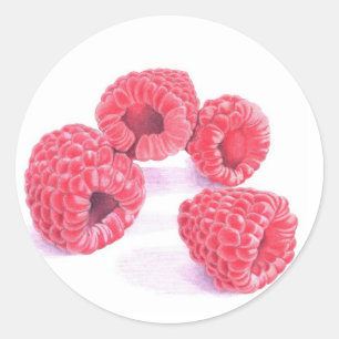 Autocollant de framboise