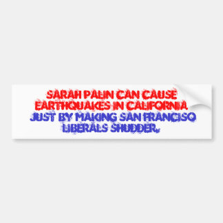 Autocollant de frisson de libérales de Sarah Palin