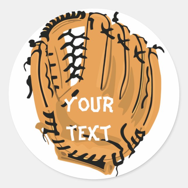 autocollant de gant de baseball (Devant)