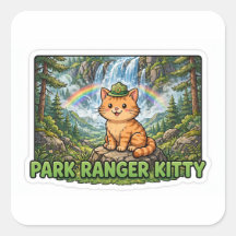 Autocollant de garde forestier Kitty — Ranger oran