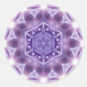 Autocollant de Géométrie Hexagon violet