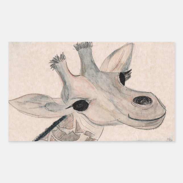 Autocollant de girafe (Devant)
