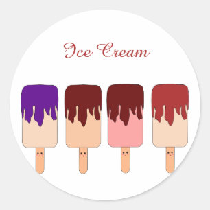 Autocollant de glace Kawaii