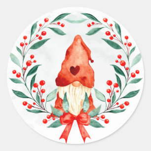 Autocollant de gnome de Noël