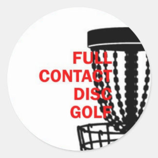 Autocollant de golf de disque de contact complet