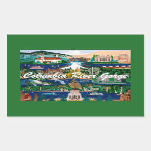 Autocollant de gorge du fleuve Columbia