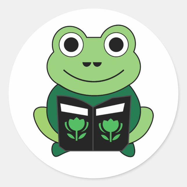 autocollant de grenouille coupée (Devant)