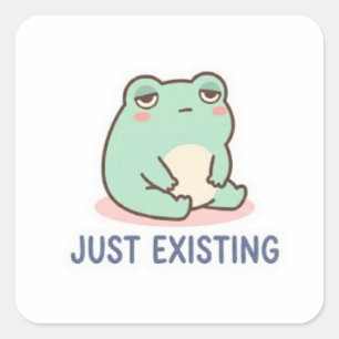 Autocollant de grenouille juste existante Mignon G