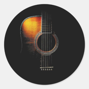 Autocollant de guitare acoustique