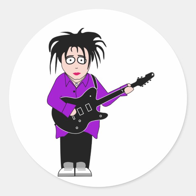 autocollant de guitare ronde (Devant)