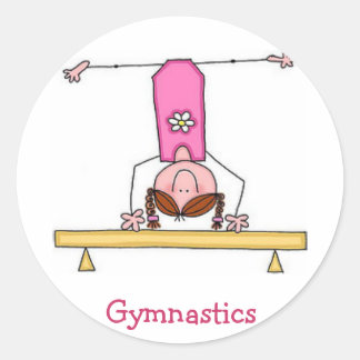 Autocollant de gymnastique de filles