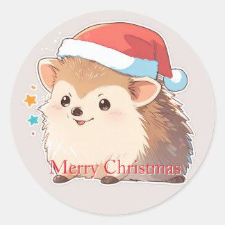 Autocollant de hamster festif adorable portant un 