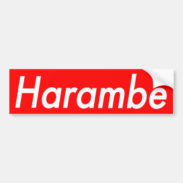 Autocollant de Harambe (Devant)